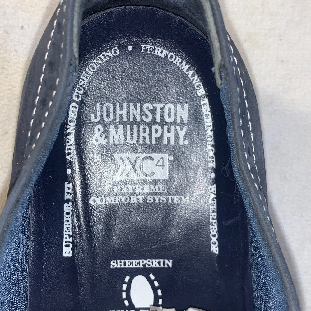 Men's Johnson & Murphy Navy Oxford Shoes